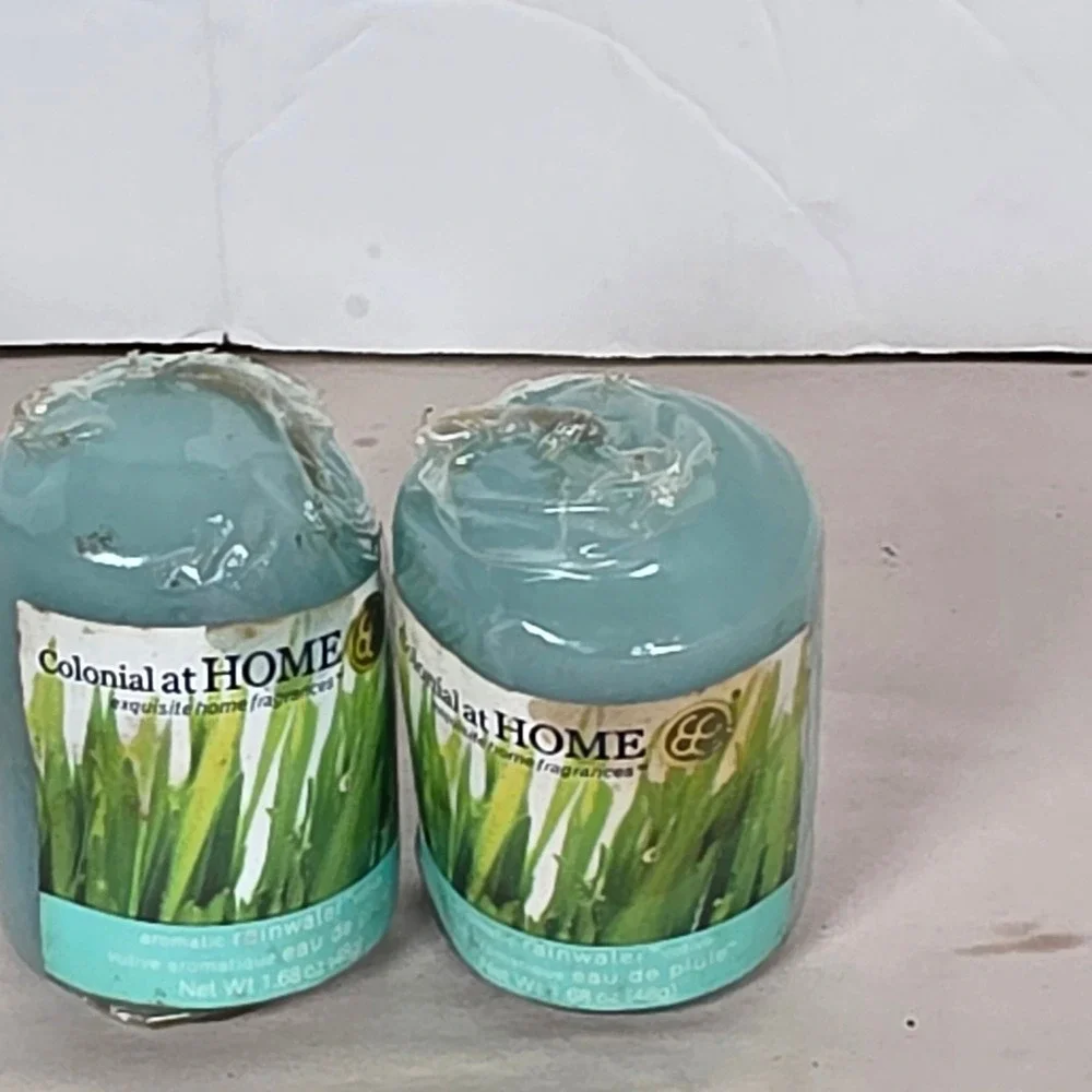 Colonial at Home Rainwater Scented Candles Set of 2 Tealight Home Fragrances New